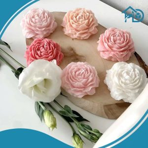 nến thơm hình hoa mẫu đơn
