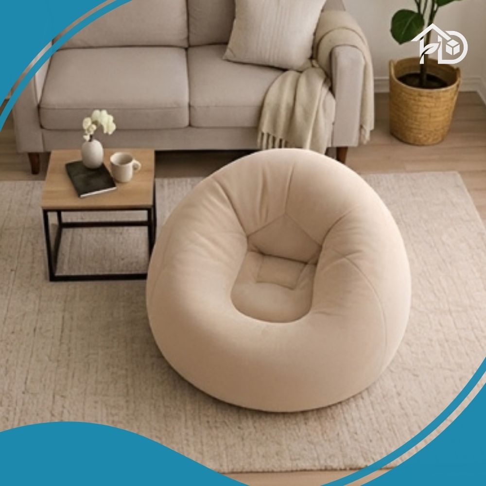 ghế lười hạt xốp hình đám mây