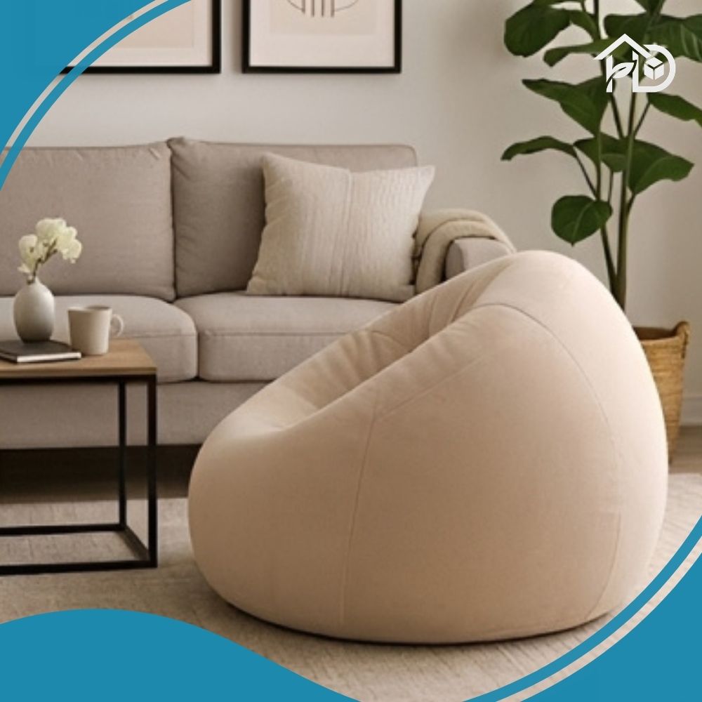 ghế lười hạt xốp hình đám mây