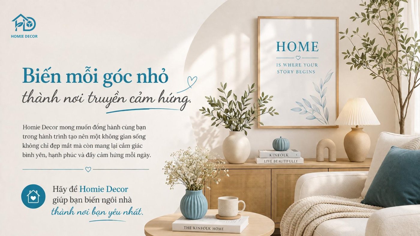 Thông điệp Homie Decor